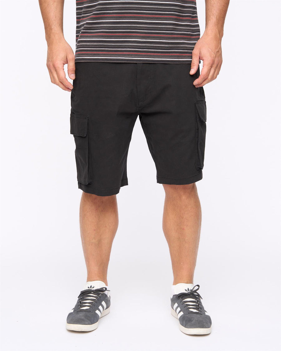 Mens Seaford Cargo Shorts Black