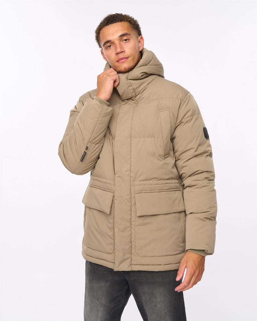 Mens Fletchley Puffer Jacket Beige