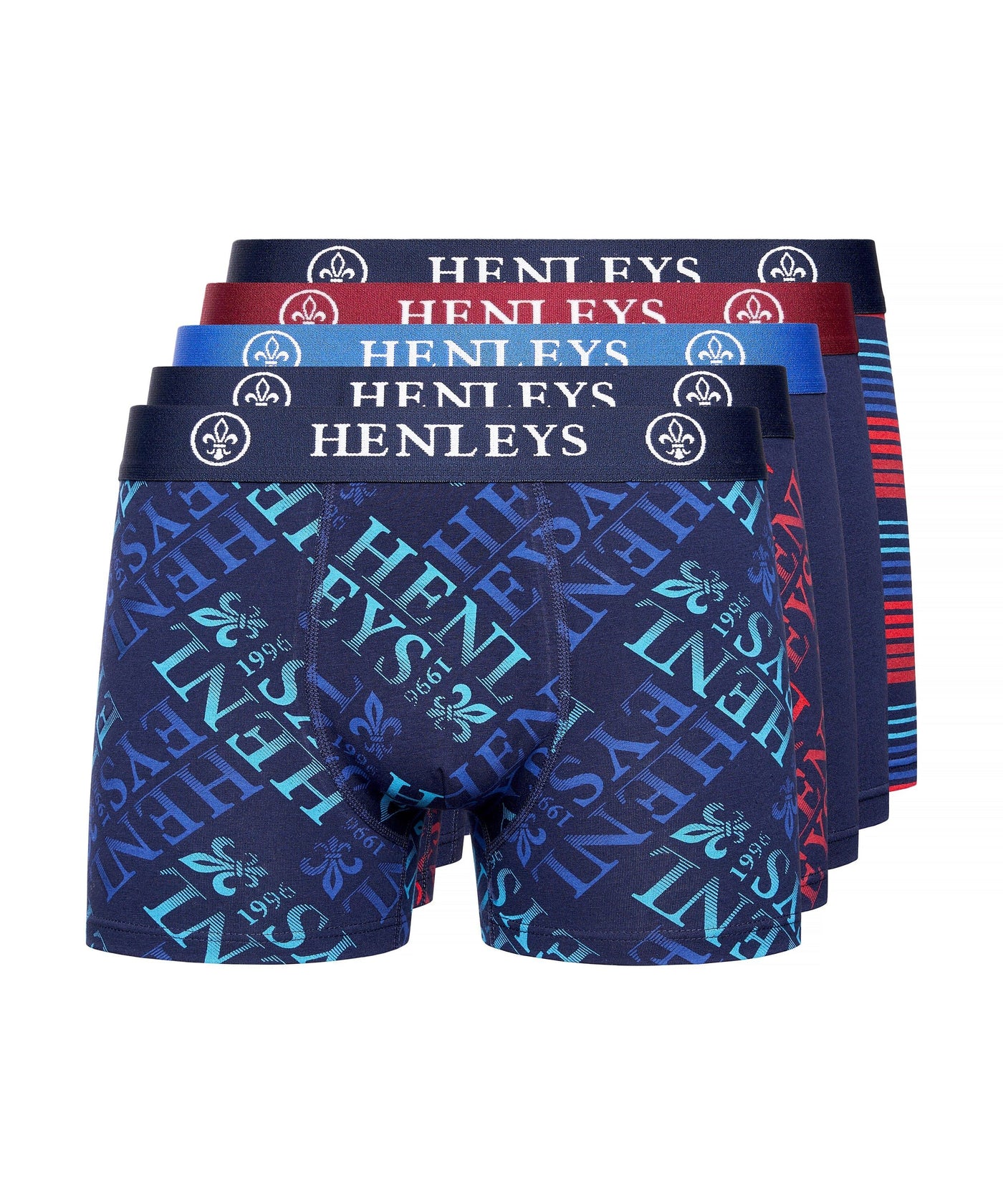 Mens Rutling Boxers 5pk Assorted