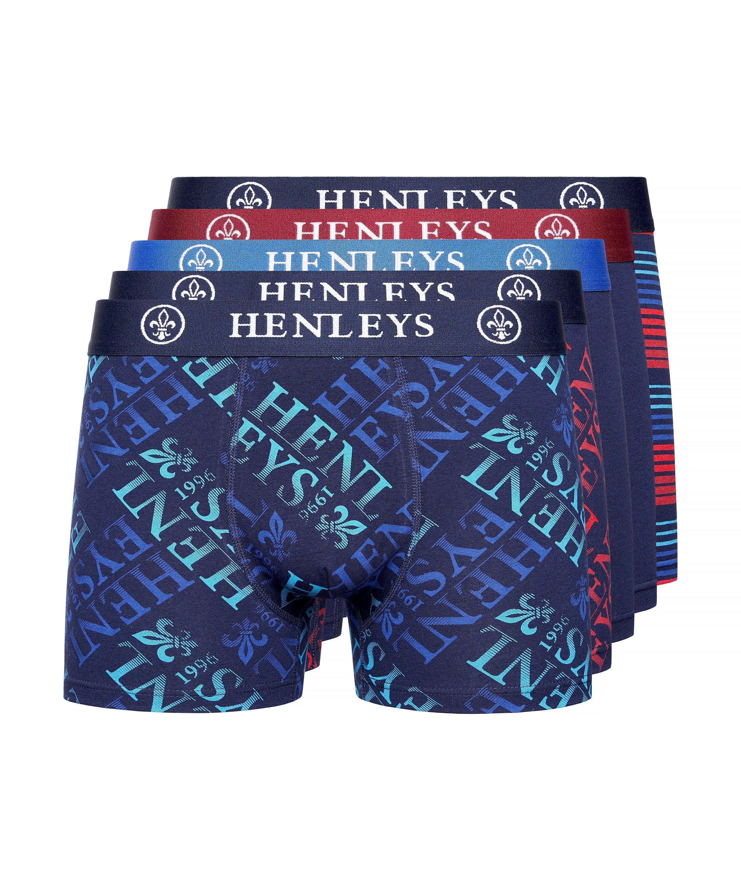 Mens Rutling Boxers 5pk Assorted