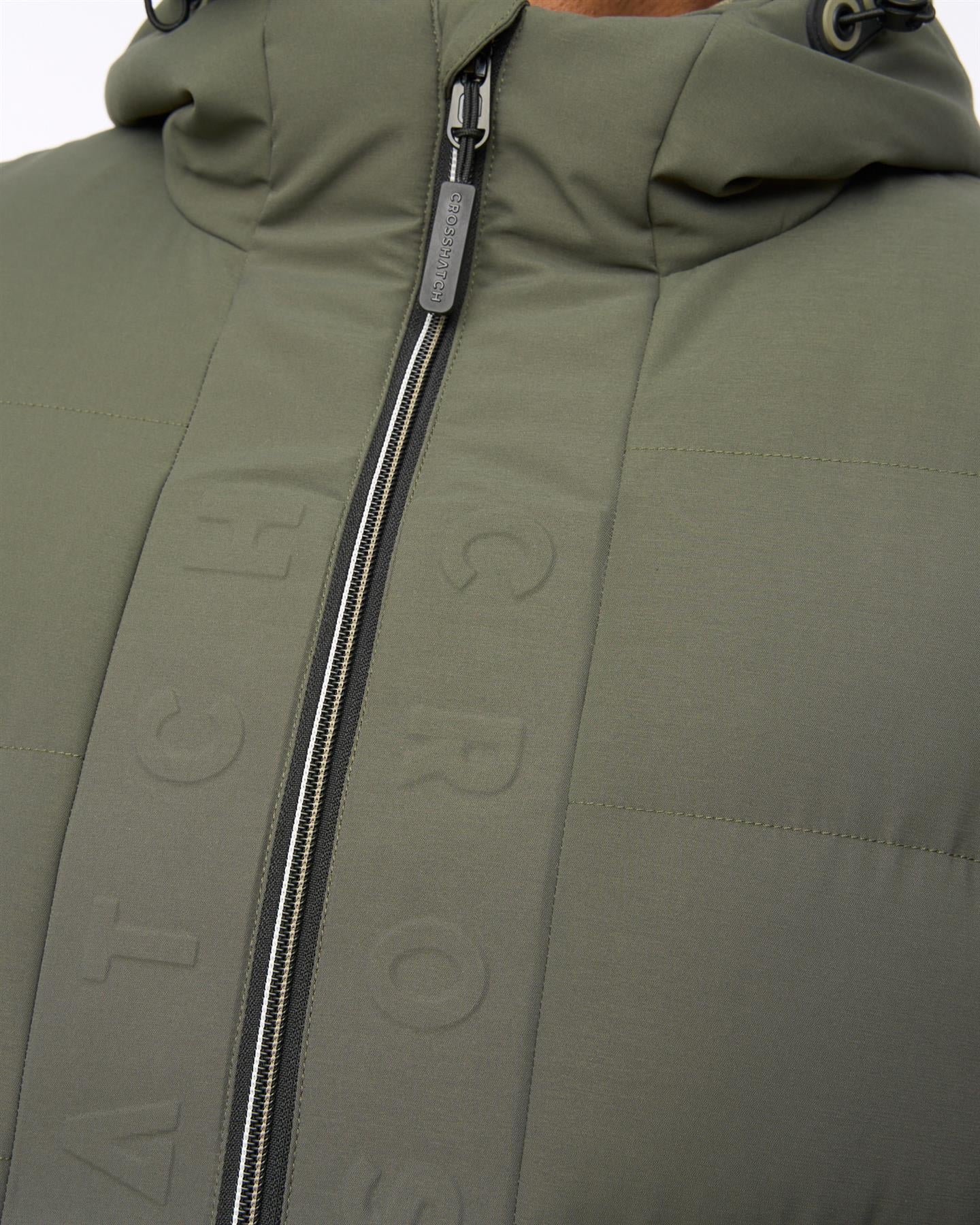 Mens Kampnew Embossed Jacket Dark Olive