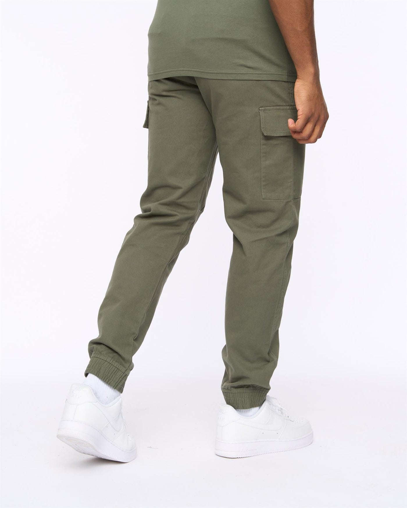 Mens Utilate Elastic Waist Cargos Thyme