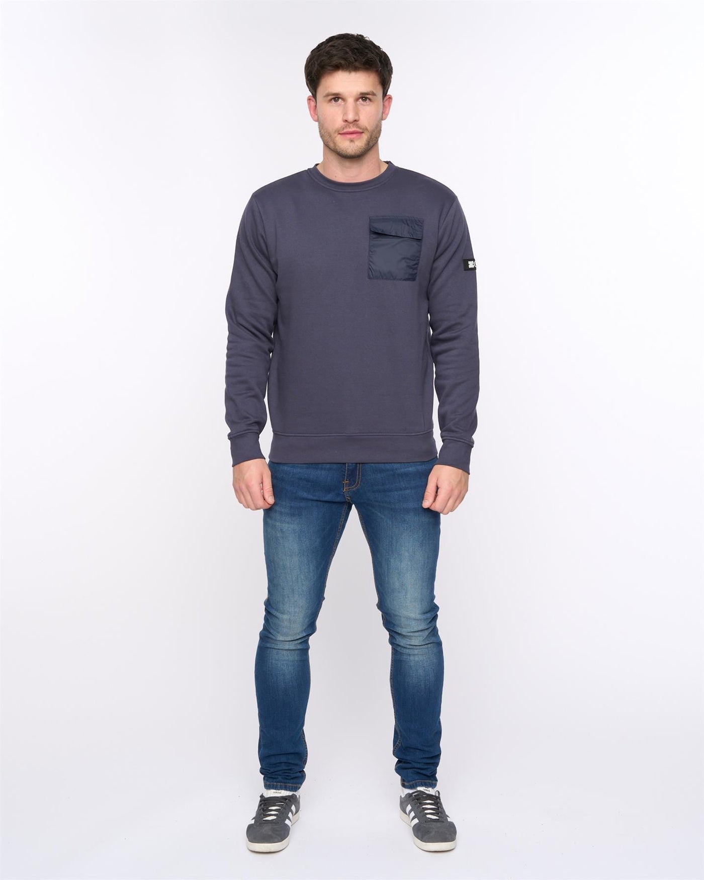 Mens Trentforth Crew Sweat Dark Navy