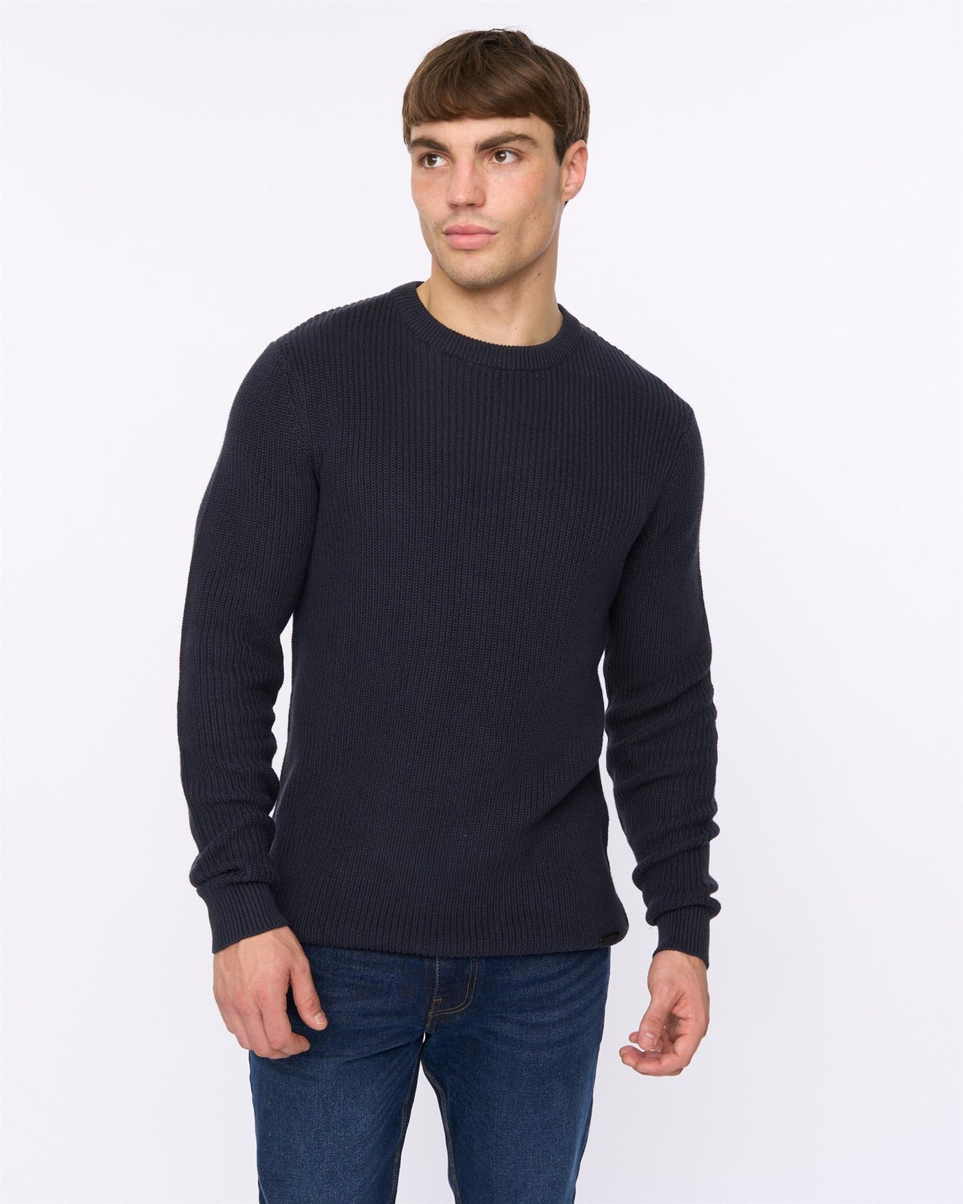 Mens Jampster Crew Knit Navy