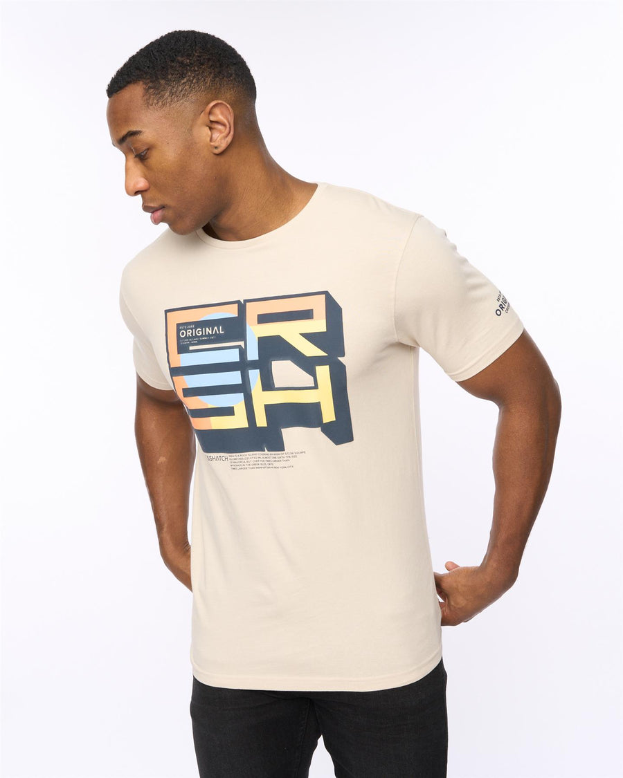 Mens Boxvibe T-Shirt Light Stone