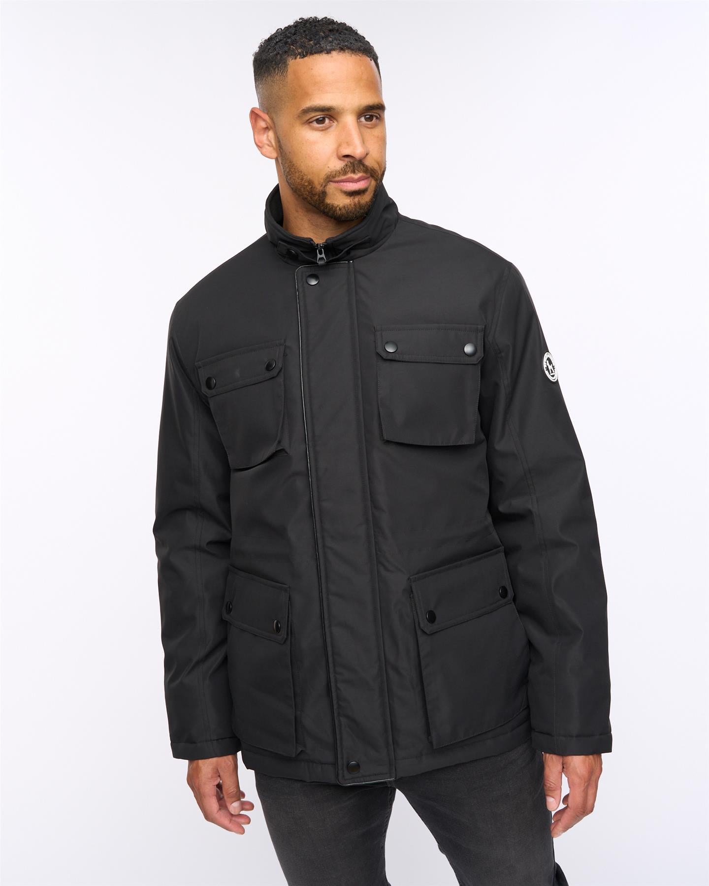 Mens  Andarsen Funnel Neck Jacket Black