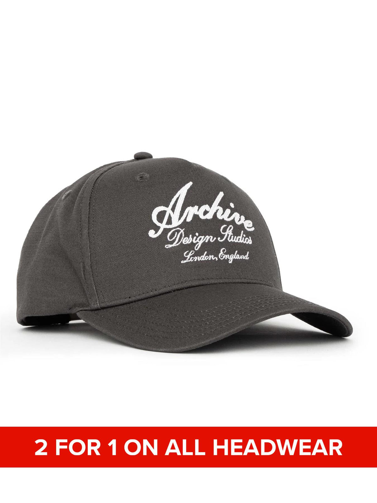 Mens Script Cap Grey
