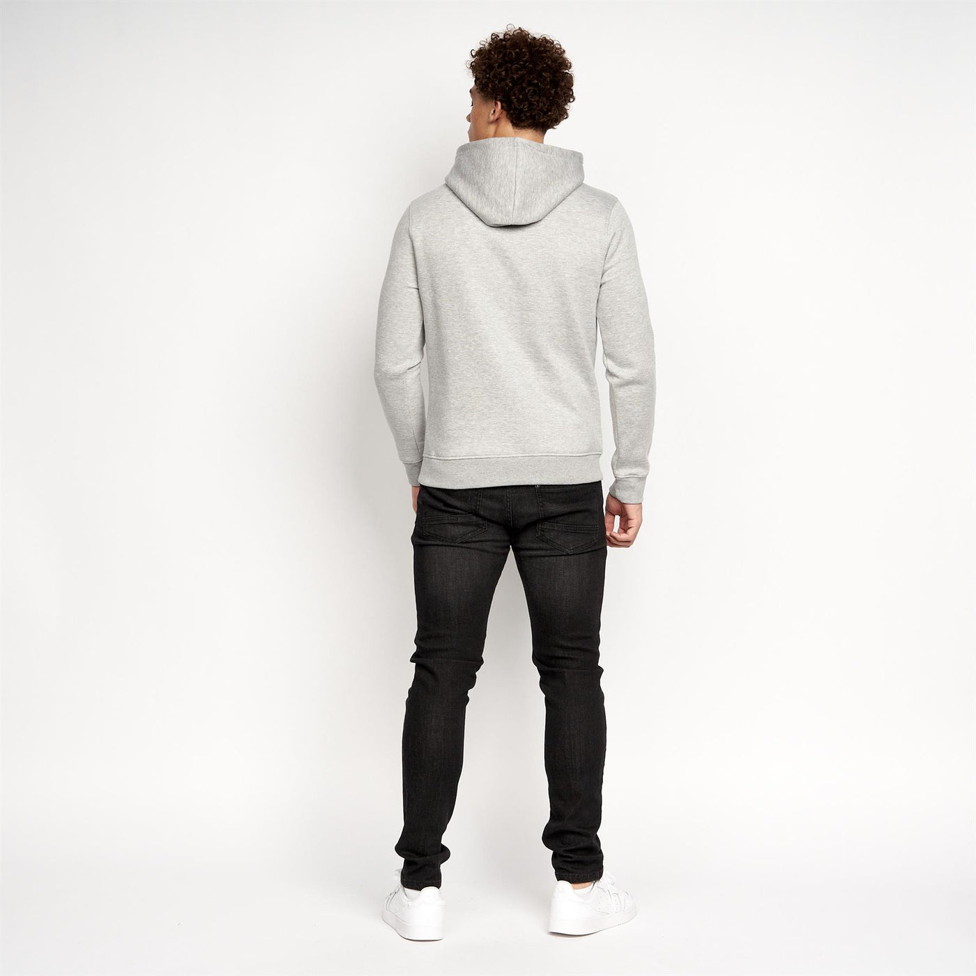 Mens Burmax Hoodie Grey Marl