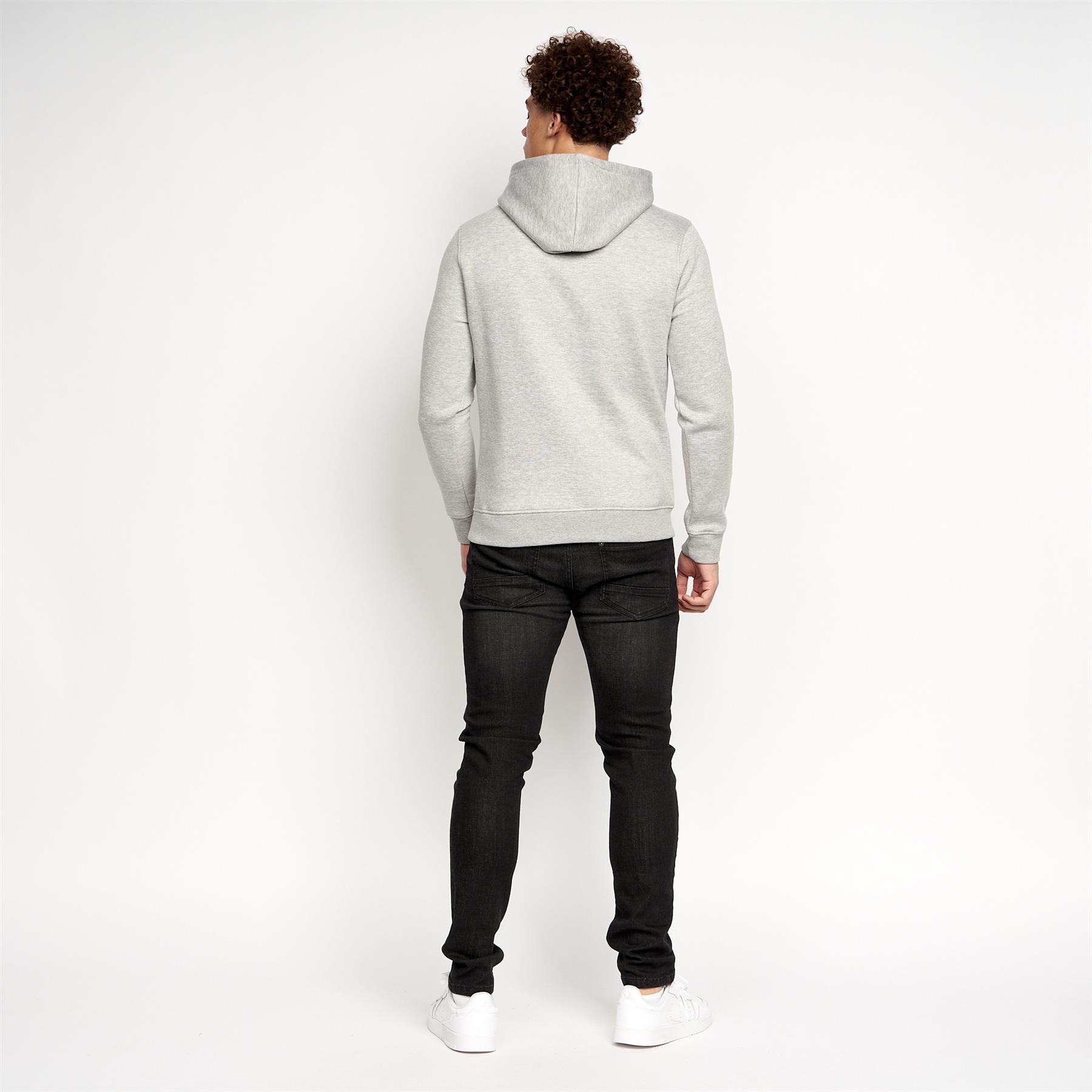 Mens Burmax Hoodie Grey Marl