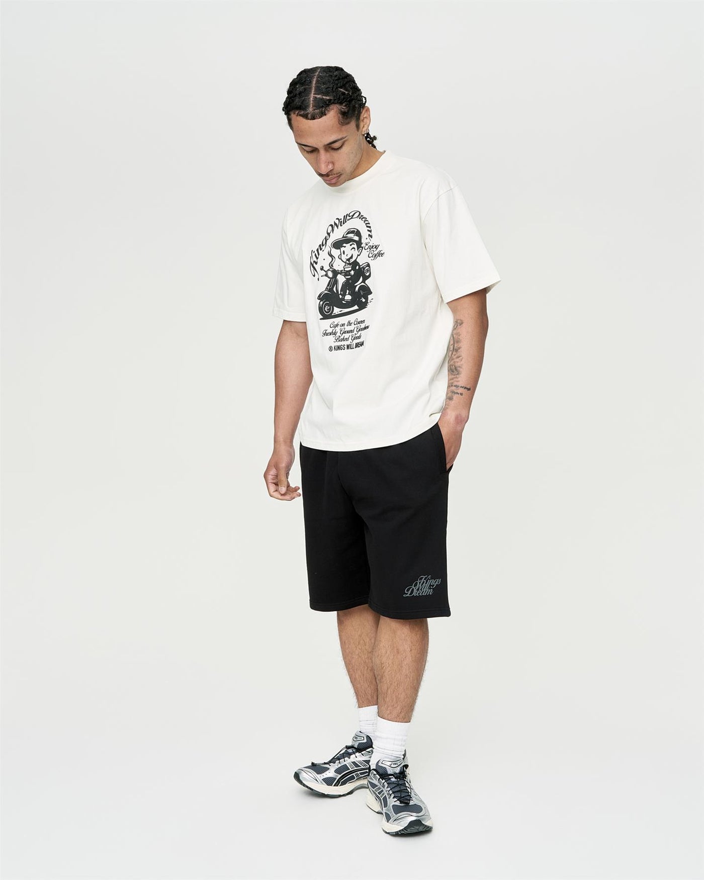 Mens Studio Cafe Boy T-Shirt White