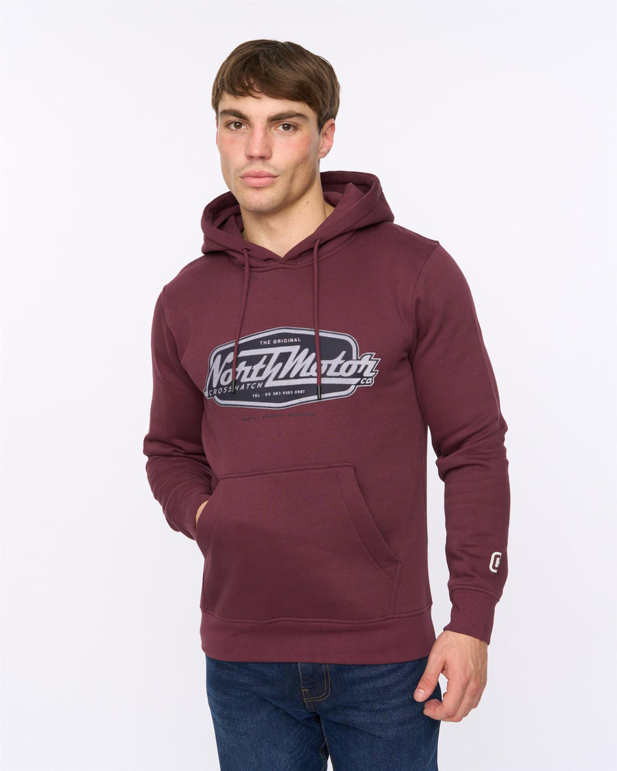 Mens Hellmere Hoodie Raisin