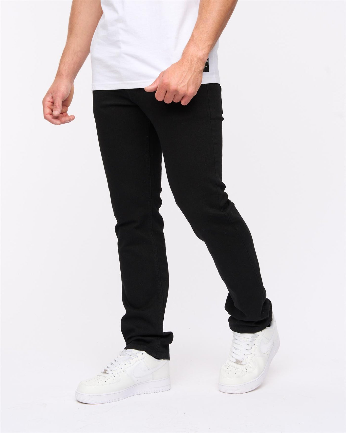 Mens Draker Straight Fit Jeans Black