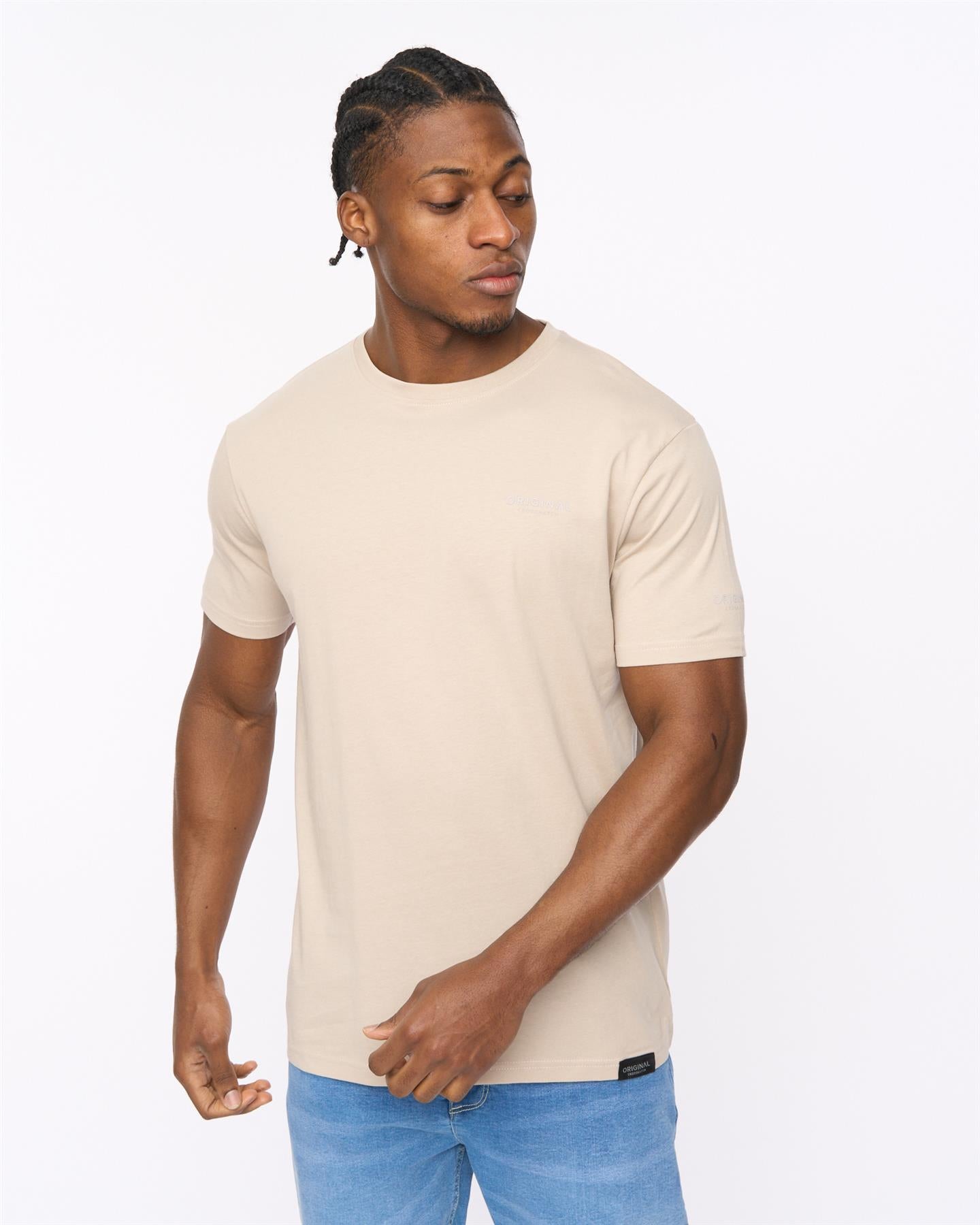 Mens Allmoore T-Shirt Light Stone