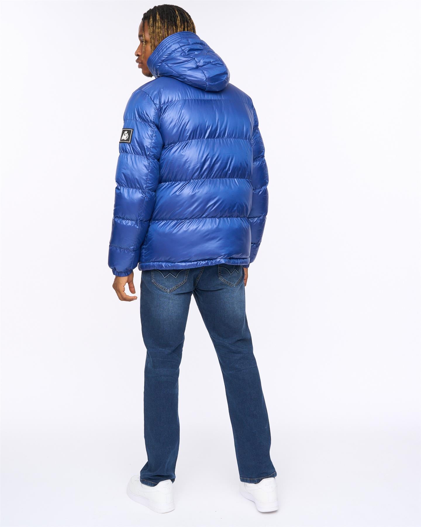 Mens Welcome Puffer Jacket Royal