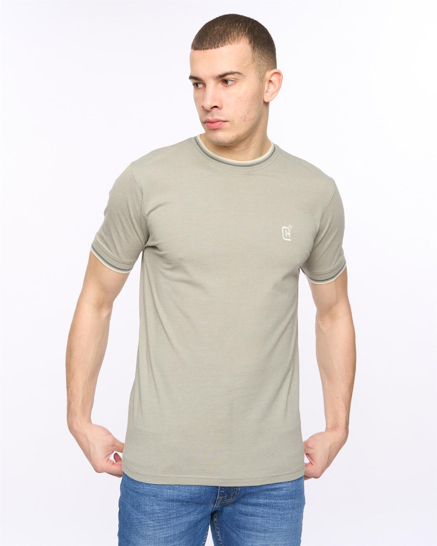 Mens Deuxtip T-Shirt Shadow Marl