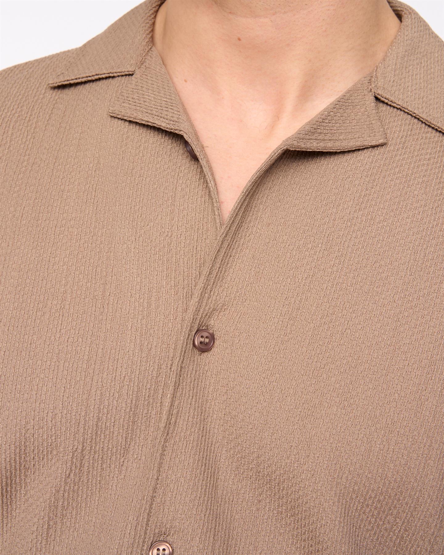 Mens Hingham Shirt & Shorts Set Taupe