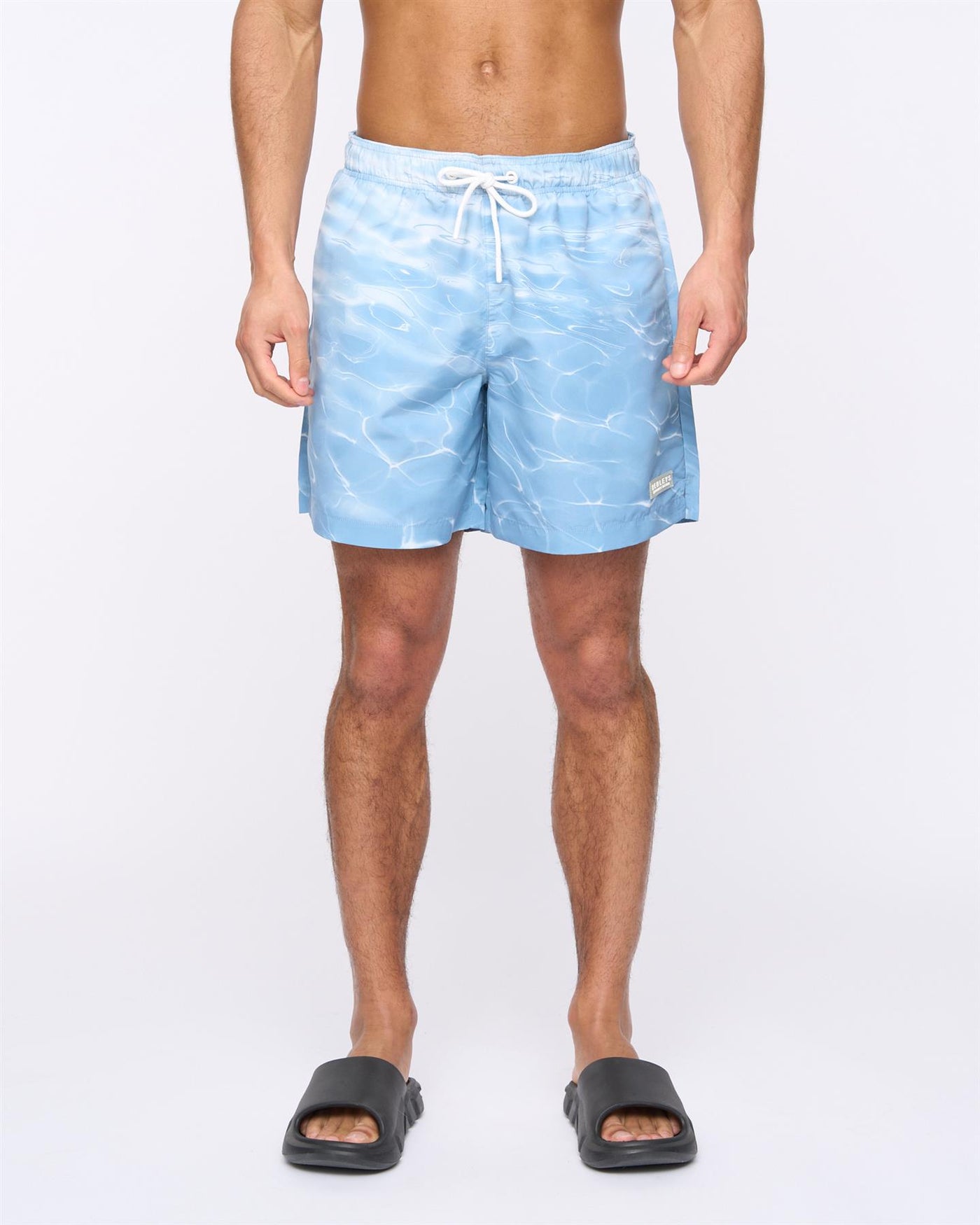 Mens Henpool Swim Shorts Denim Blue