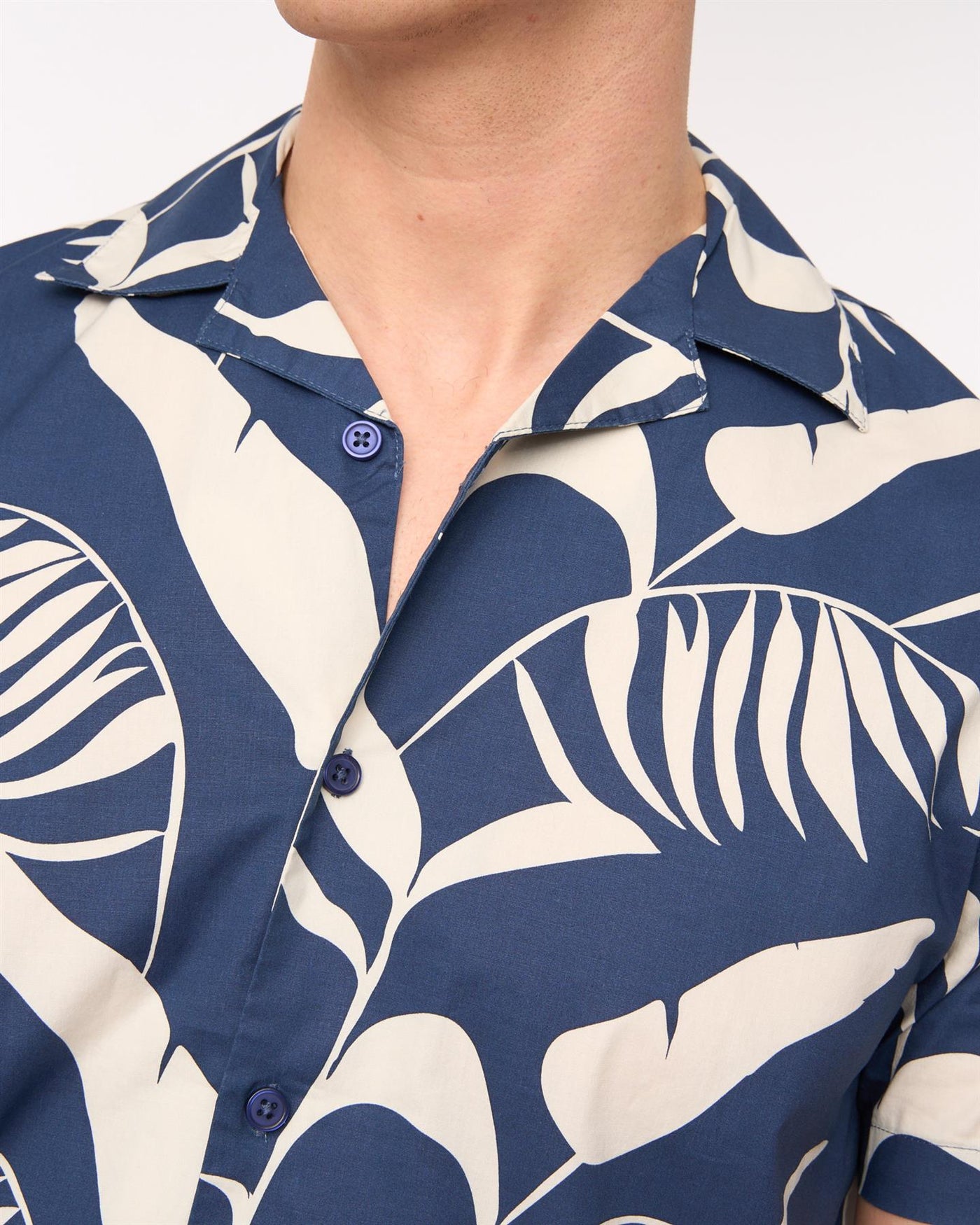Mens Hopkinton Shirt & Shorts Set Navy