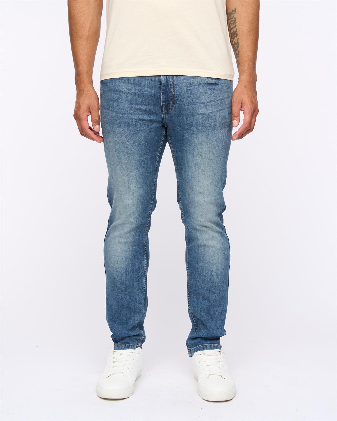 Mens Abingdon Slim Fit Jeans Mid Wash