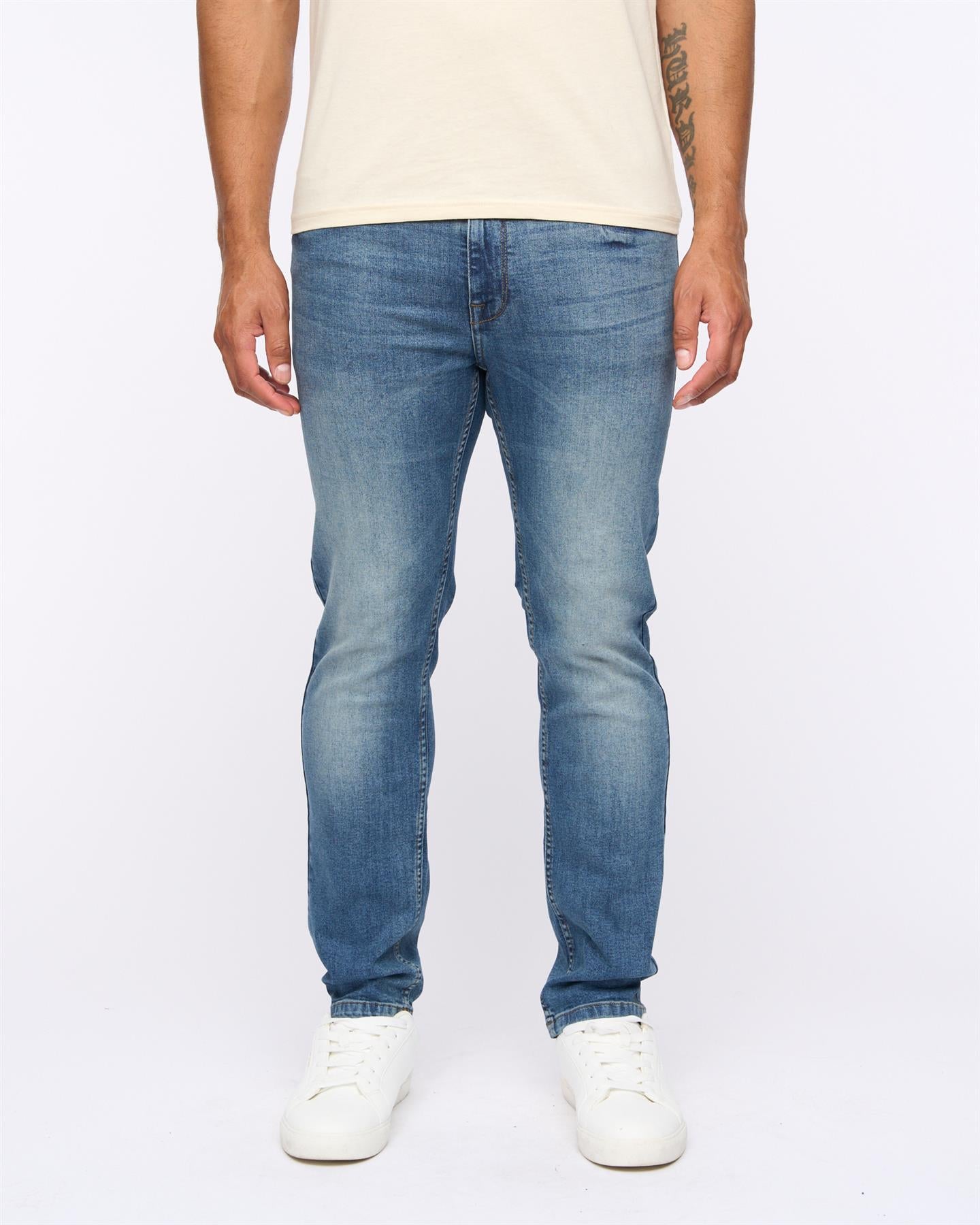 Mens Abingdon Slim Fit Jeans Mid Wash