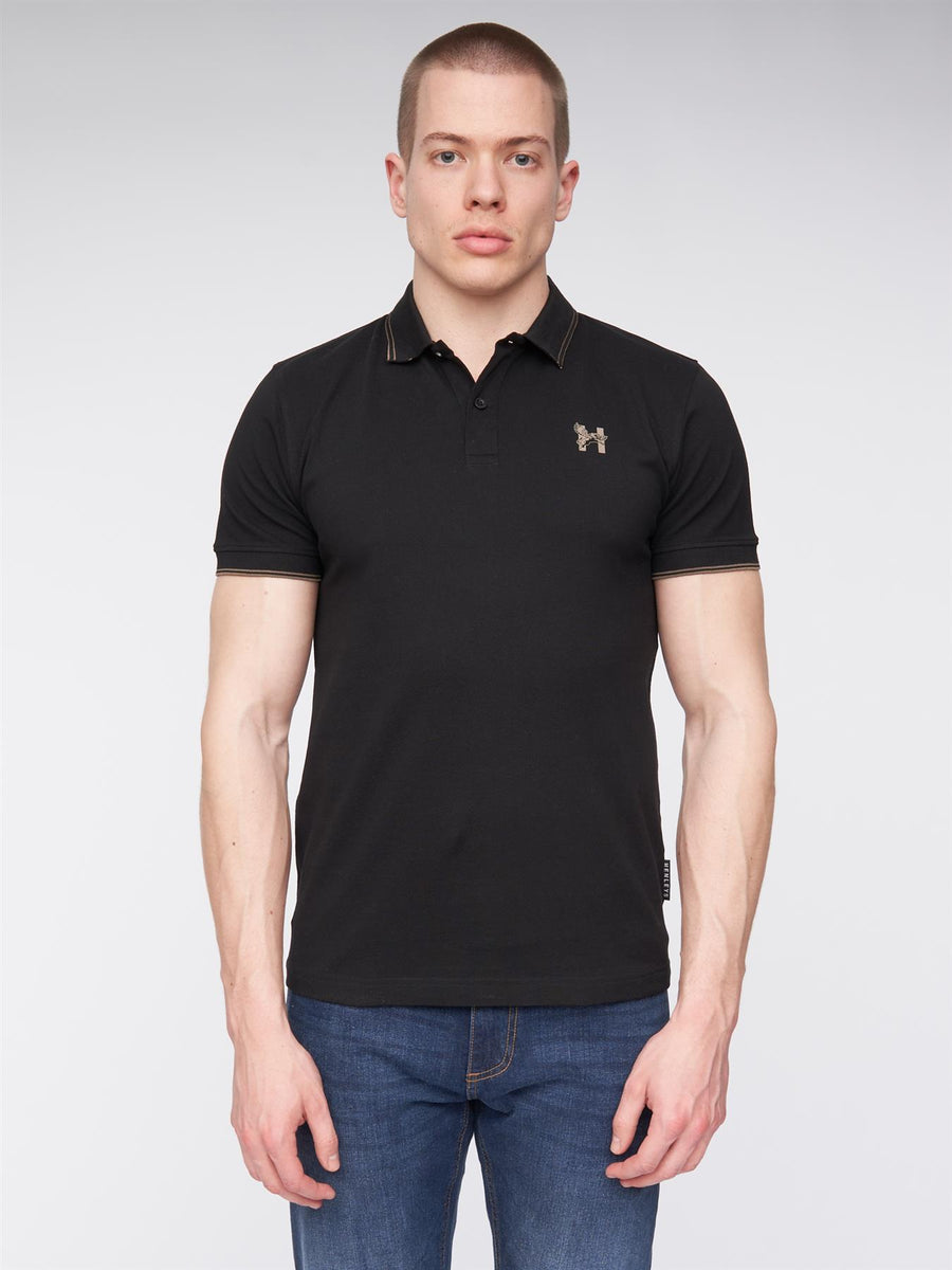 Mens Henflare Polo Black