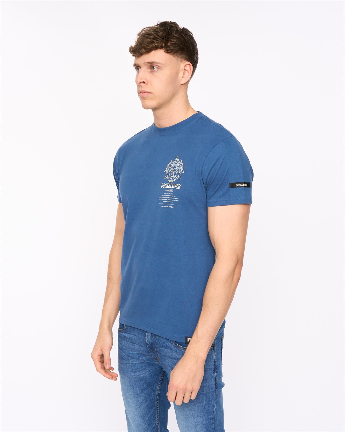 Mens Stoneham T-Shirt Denim Blue