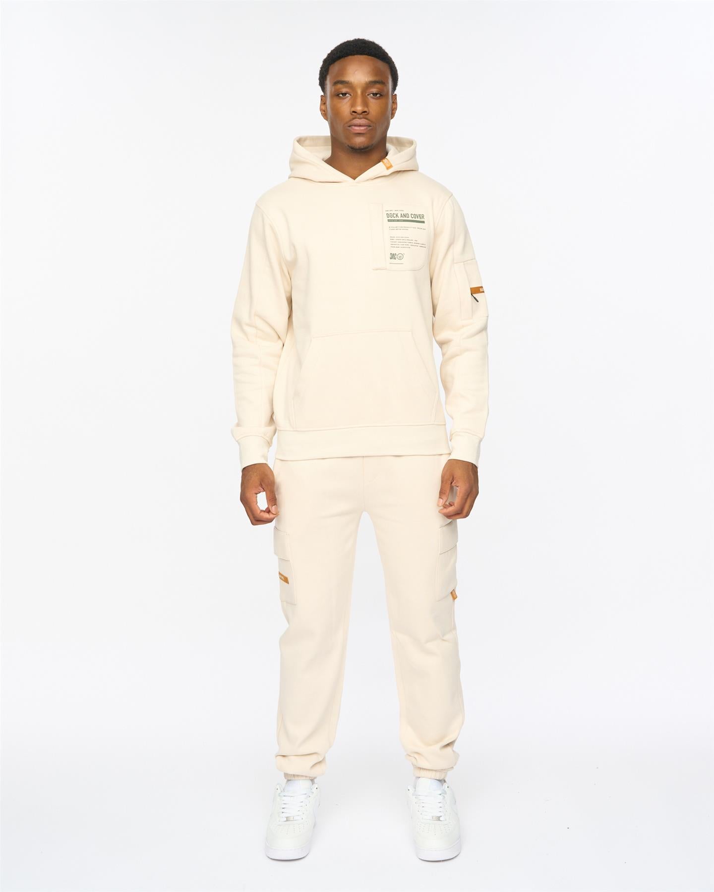 Mens Adamsberg Hoodie & Joggers Set Off White