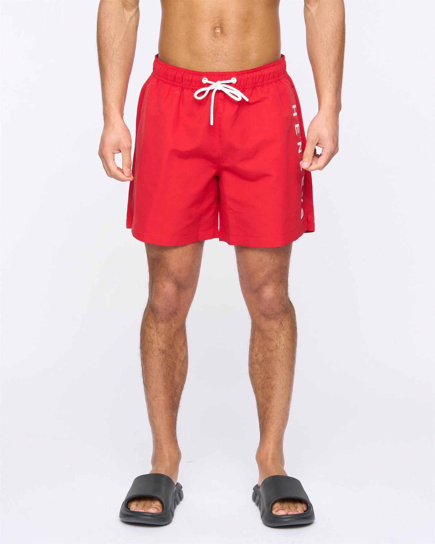 Mens Henybold Swim Shorts Red
