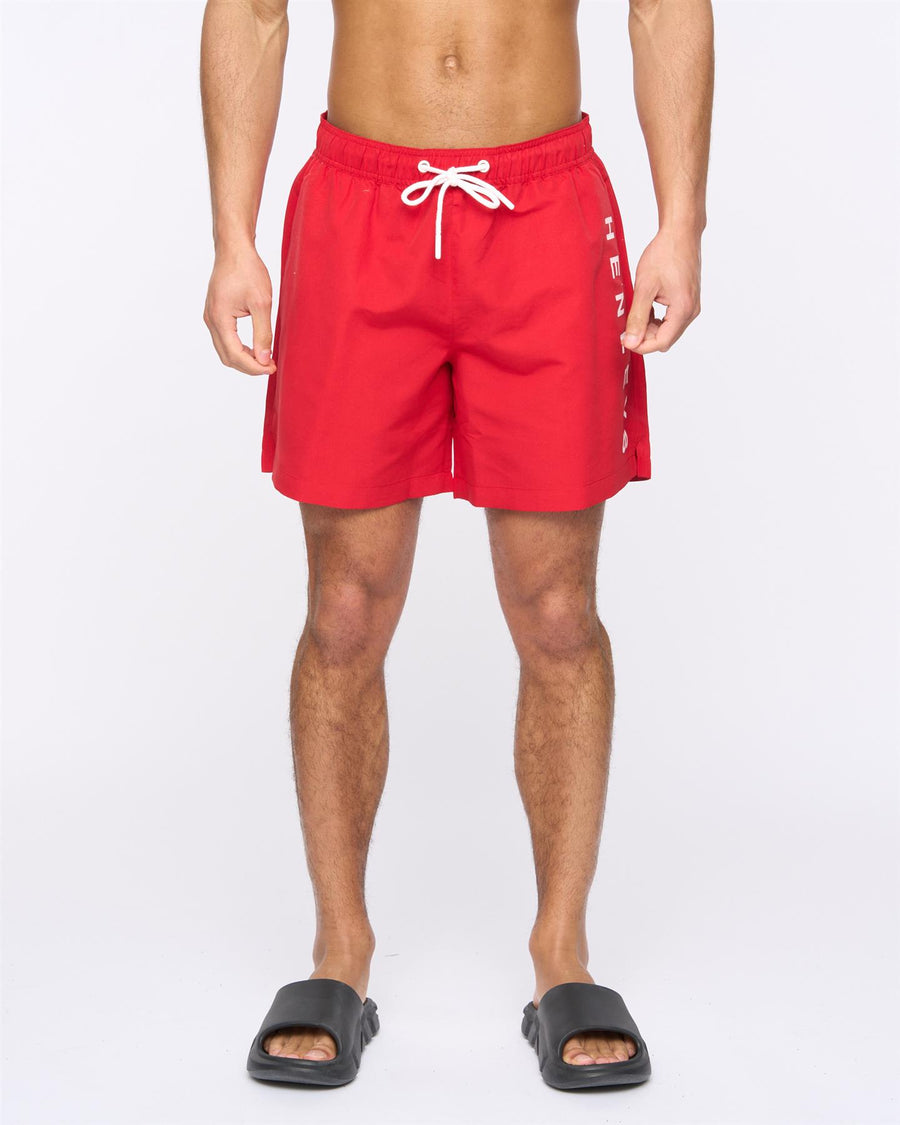 Mens Henybold Swim Shorts Red