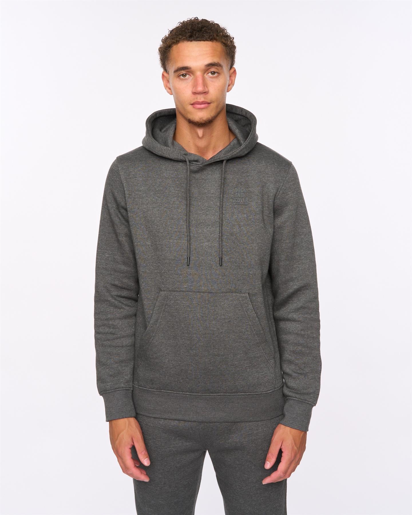 Mens Merchell Jog Set Charcoal Marl