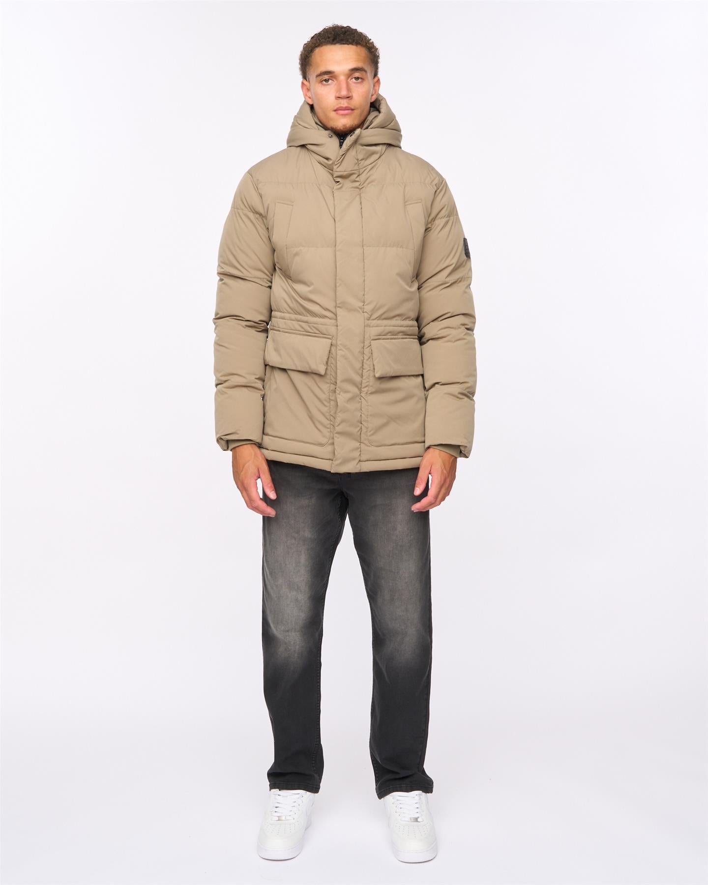 Mens Fletchley Puffer Jacket Beige