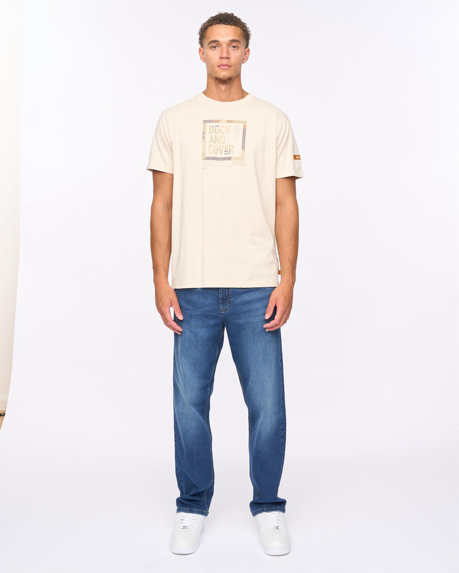 Mens Rushawn Relaxed Fit Jeans Mid Wash