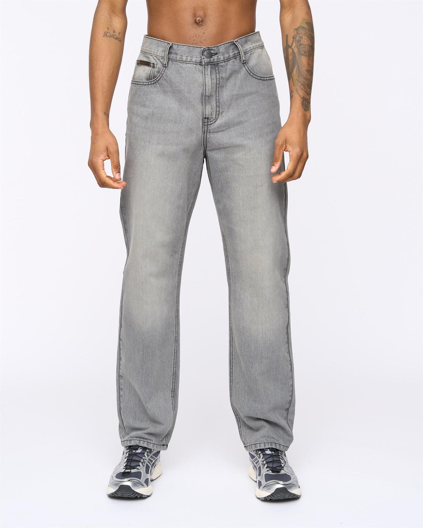 Mens Dubback Jeans Grey Wash