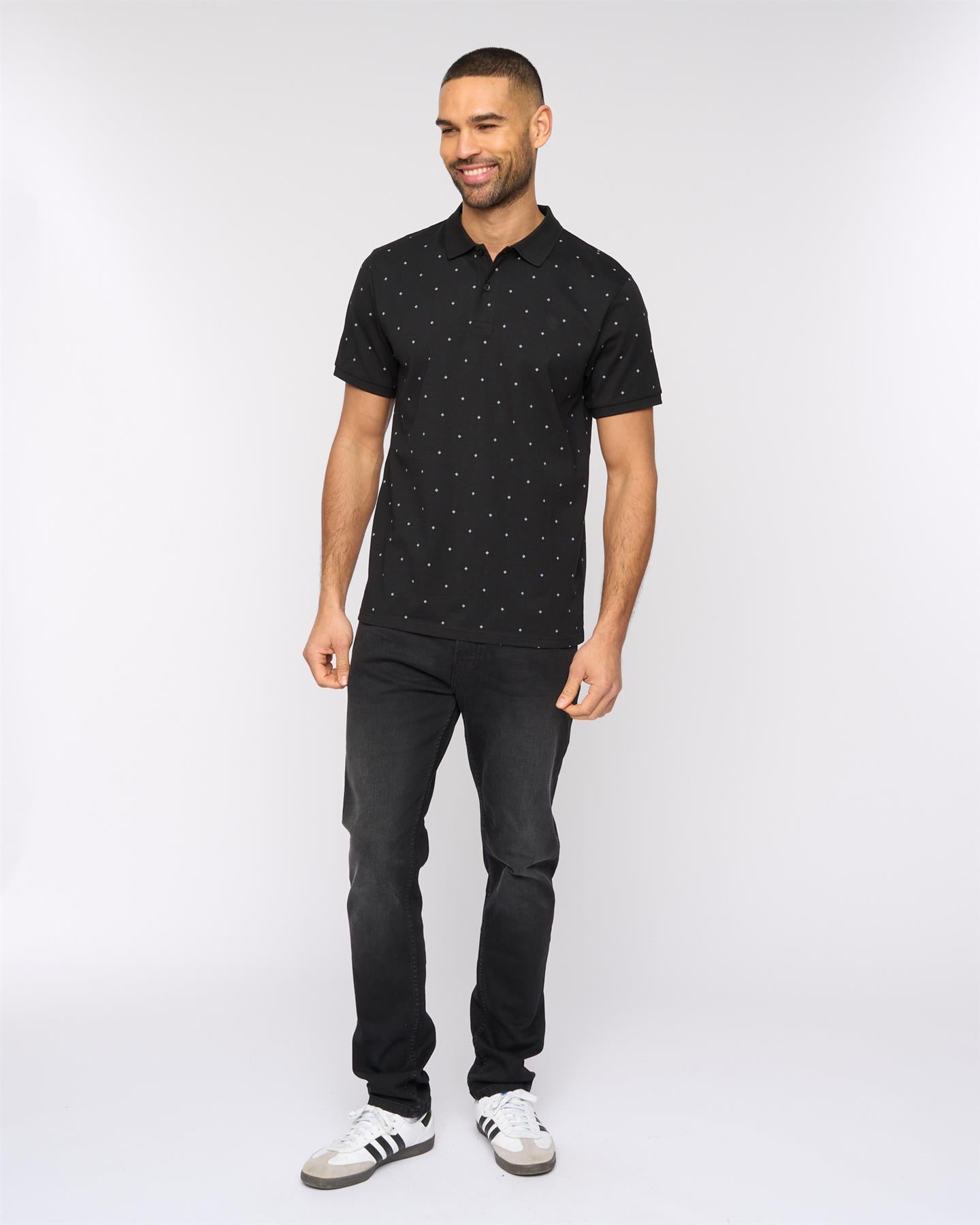 Mens Domray Polo Black