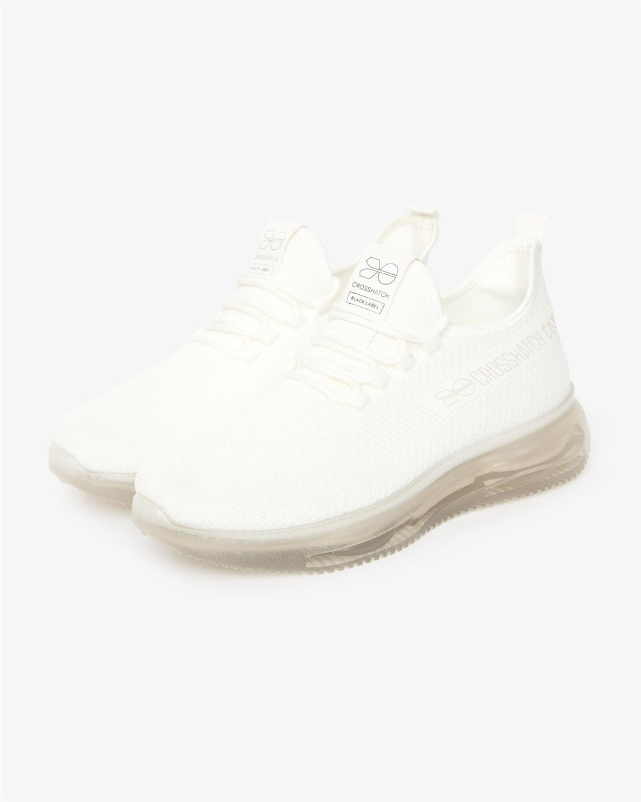 Mens Matfen Flyknit Trainers White