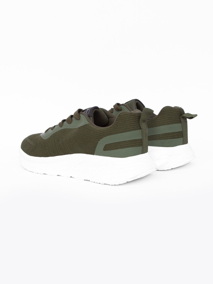Mens Lennart Trainers Olive/White