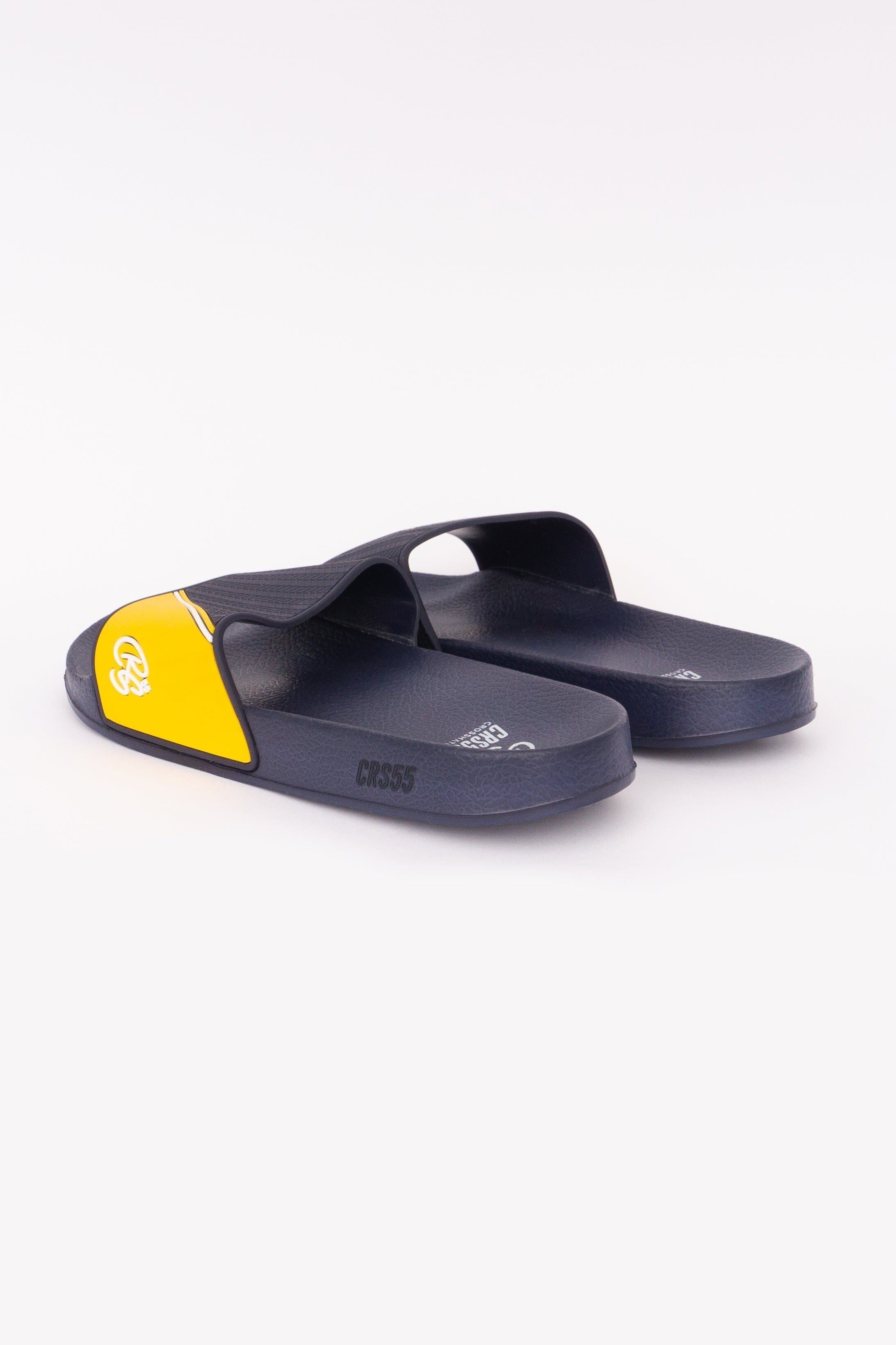 Mens Ventamoore Sliders Navy/Yellow