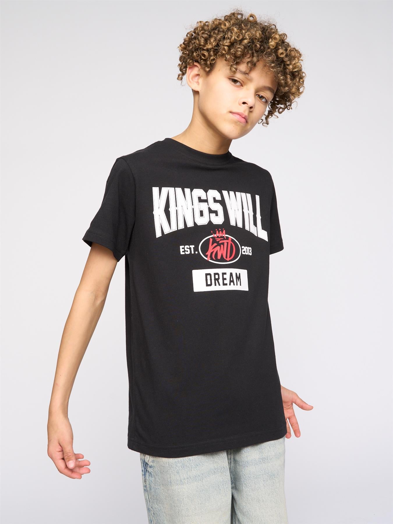 Kids Boys Knockout T-Shirt Black