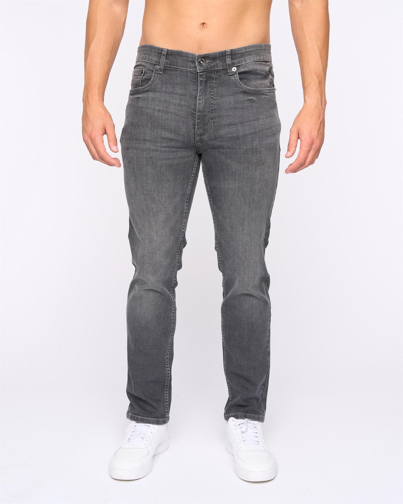 Mens Abingdon Slim Fit Jeans Grey