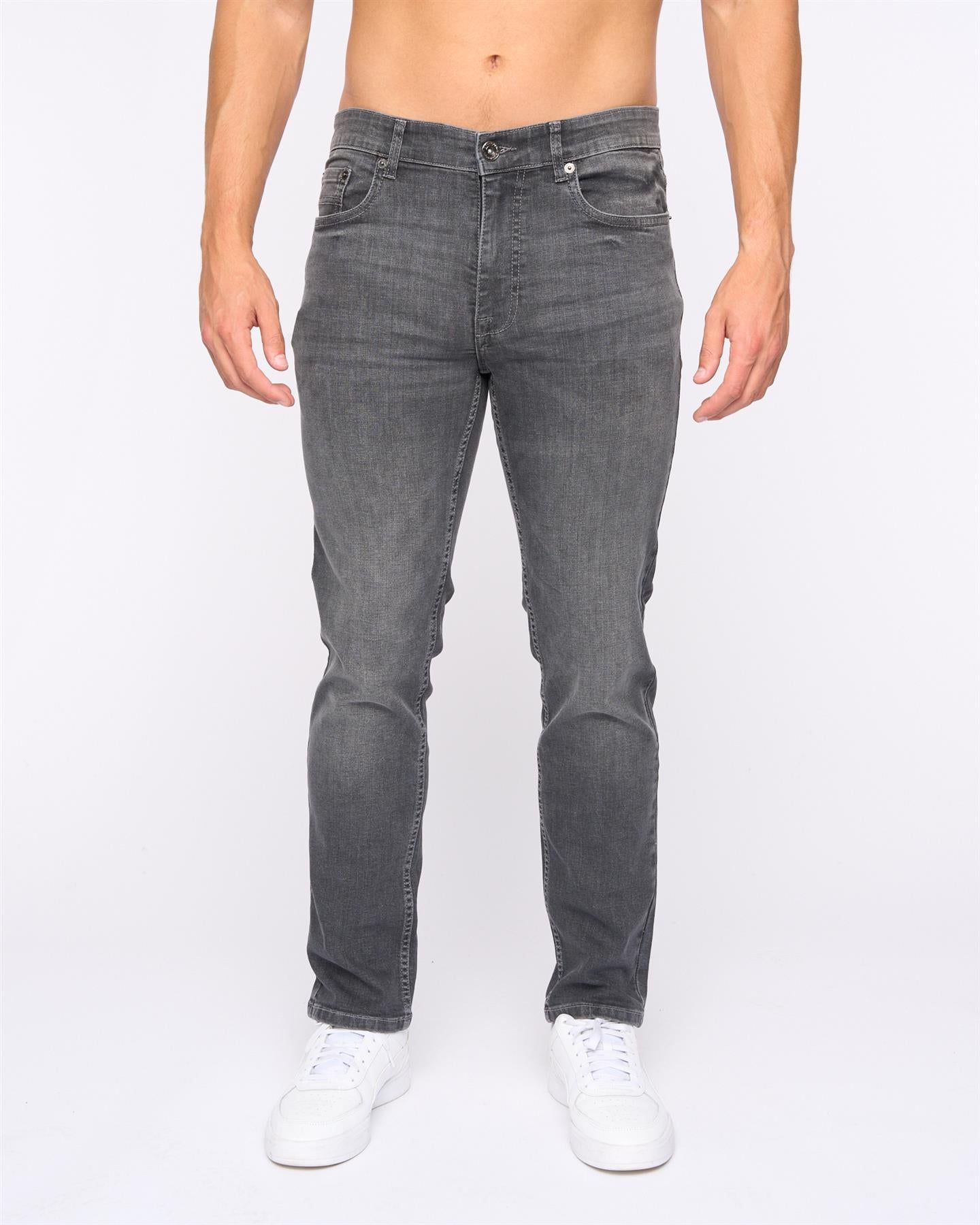 Mens Abingdon Slim Fit Jeans Grey