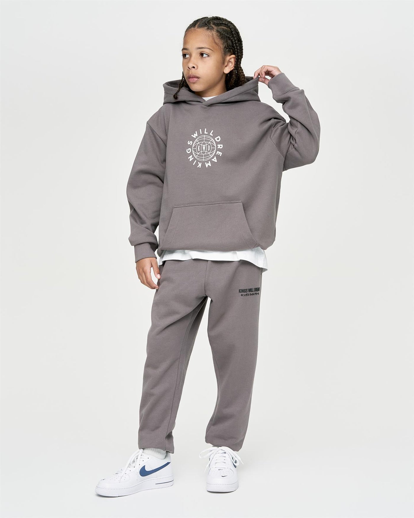 Kids Boys Studio Globalise Hoodie Grey
