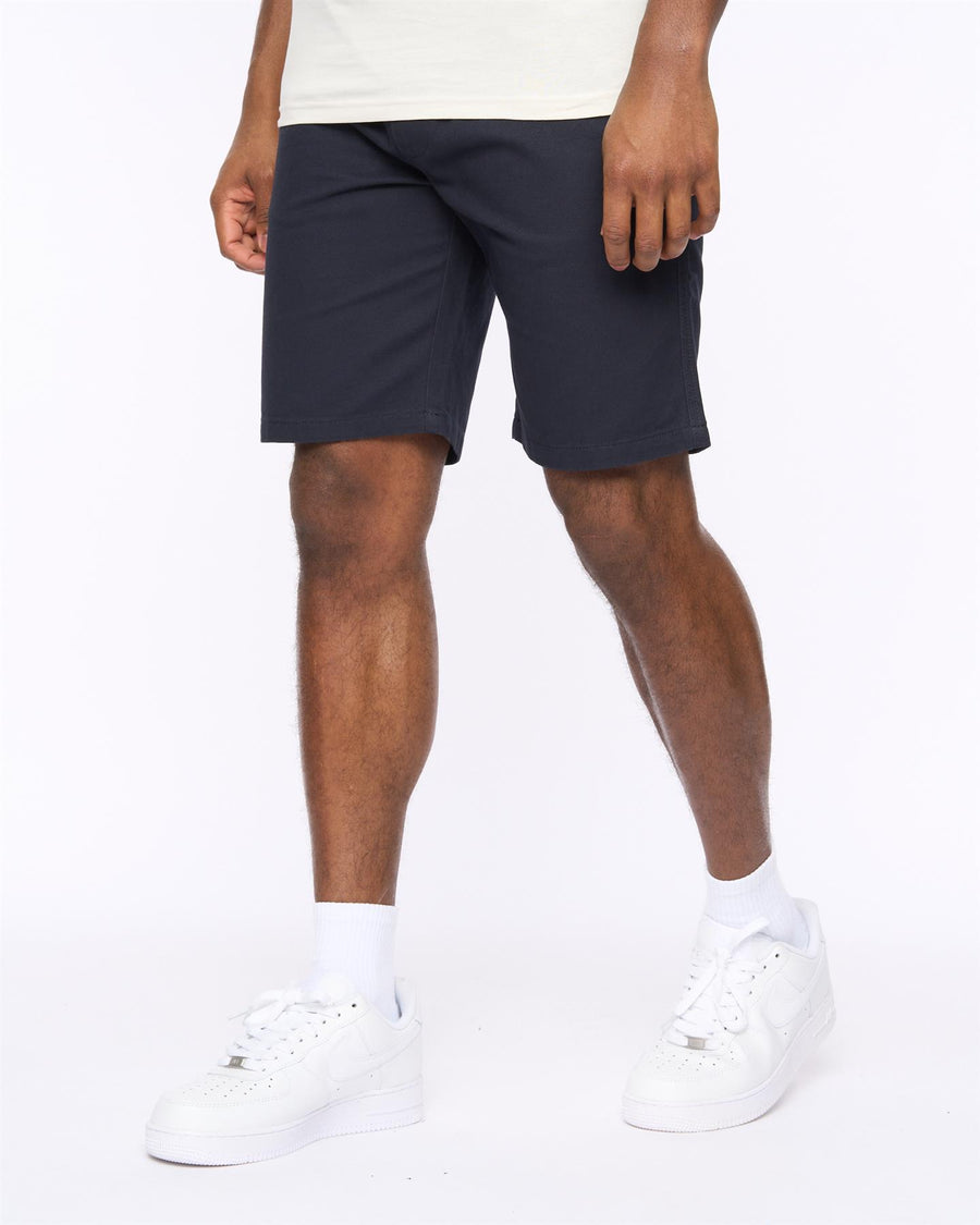 Mens Blansmoore Elastic Waist Shorts Navy