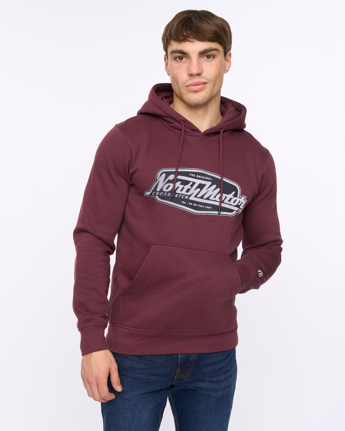 Mens Hellmere Hoodie Raisin