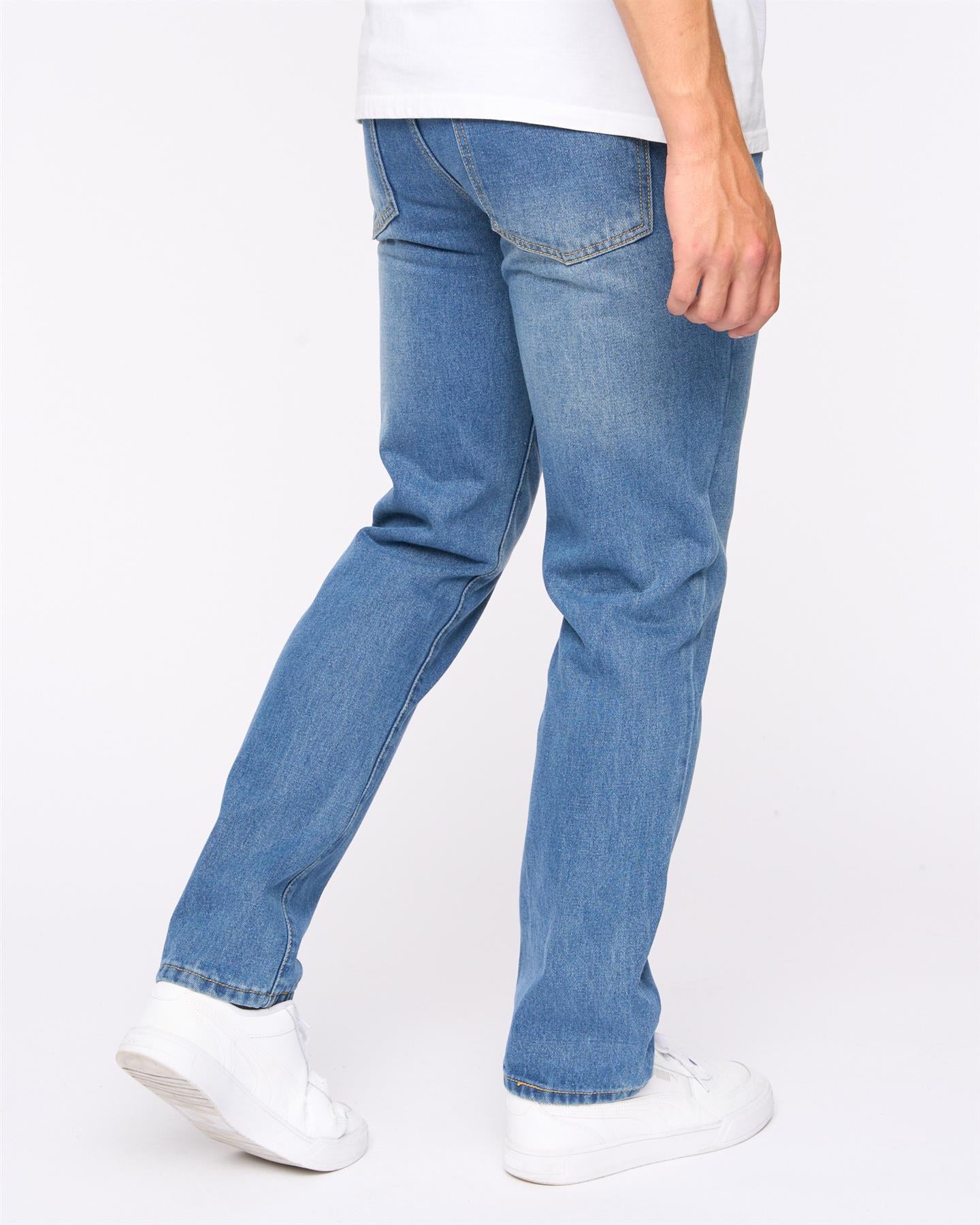 Mens Smith & Jones Sazzi Straight Fit Jeans 2pk Dark Wash/Stone Wash