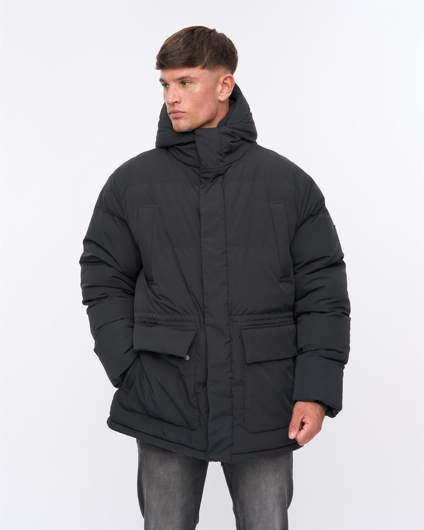 Mens Fletchley Puffer Jacket Black