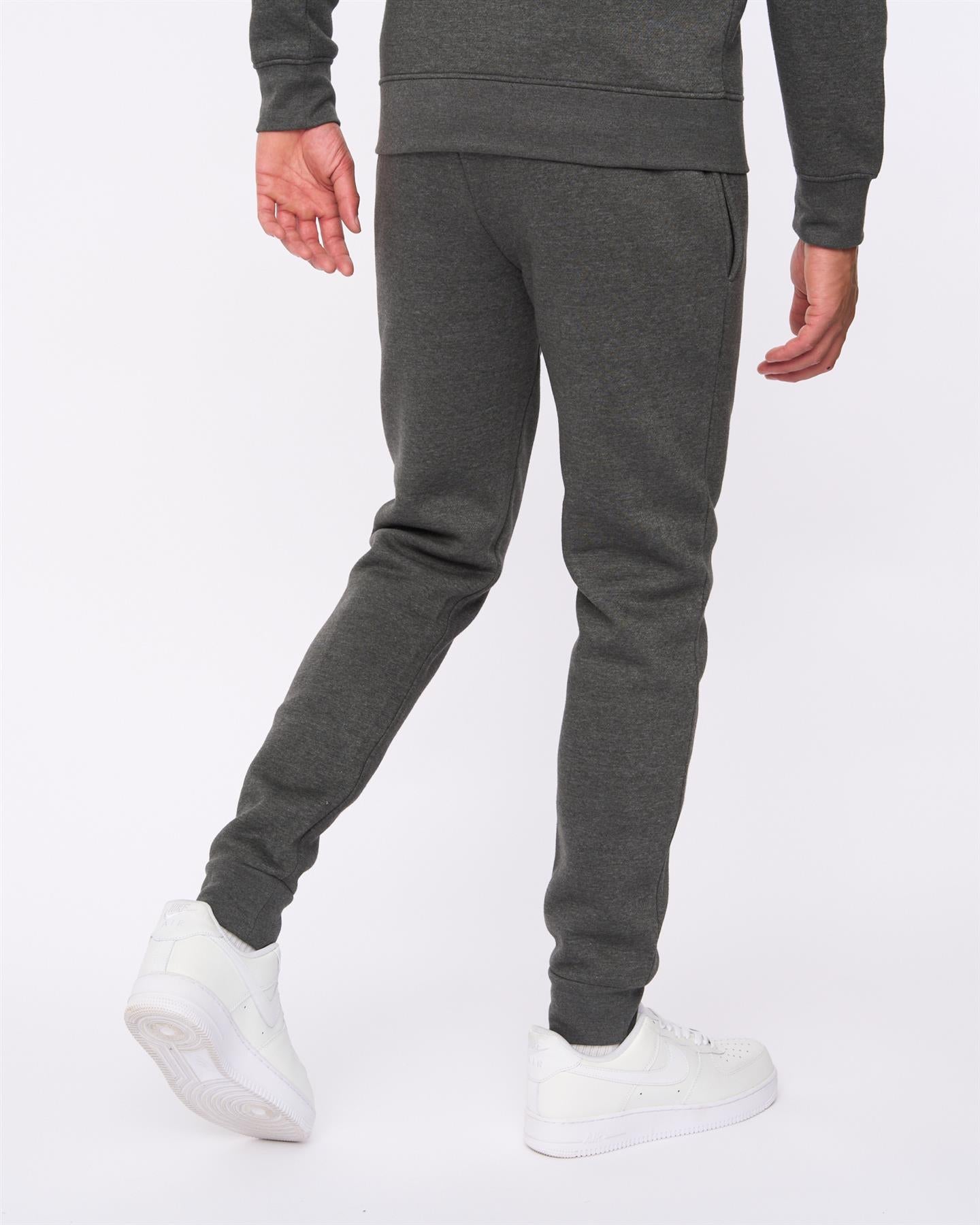 Mens Merchell Jog Set Charcoal Marl