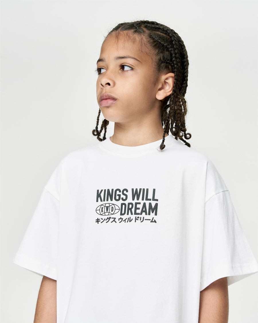 Kids Boys Studio Title T-Shirt Optic White