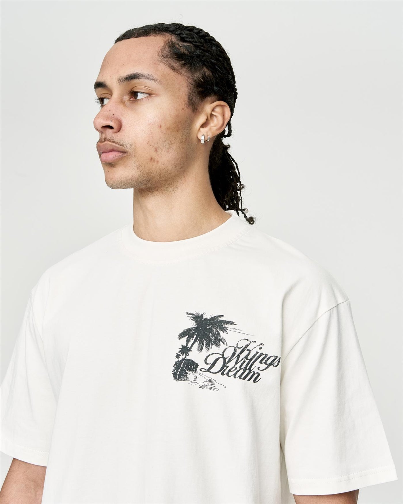 Mens Studio Hotel Tropicana T-Shirt Off White