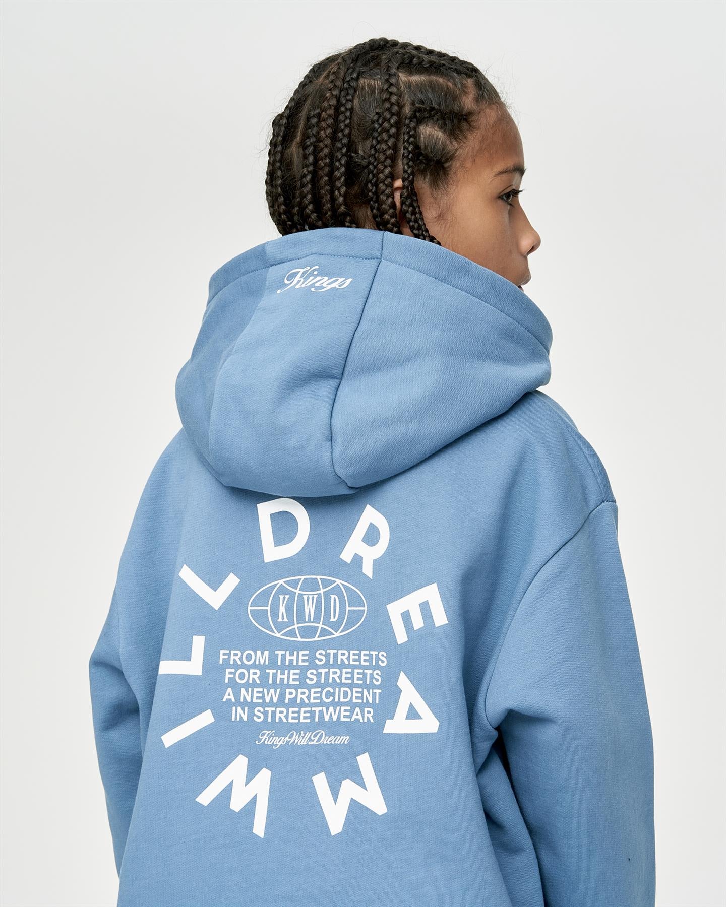 Kids Boys Studio Globalise Hoodie Blue