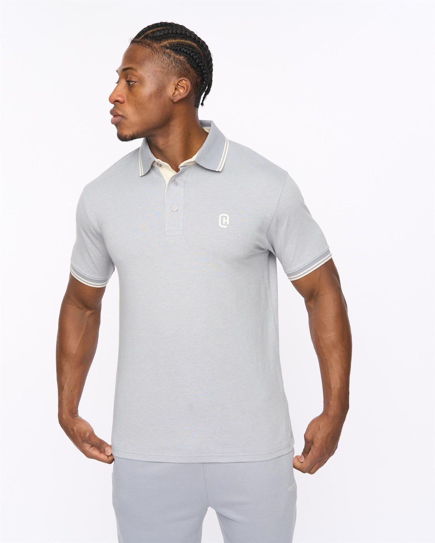 Mens Preece Polo Light Blue